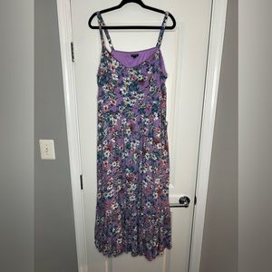 Torrid Dress, 2 (2X, 18-20), Purple Floral